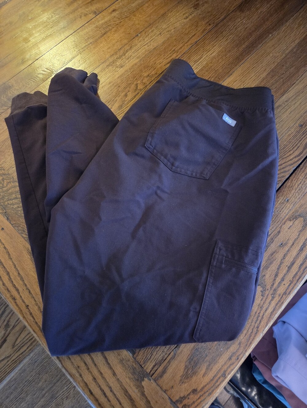 Figs Eggplant/Deep Purple Jogger Scrub Pants - XXL/T